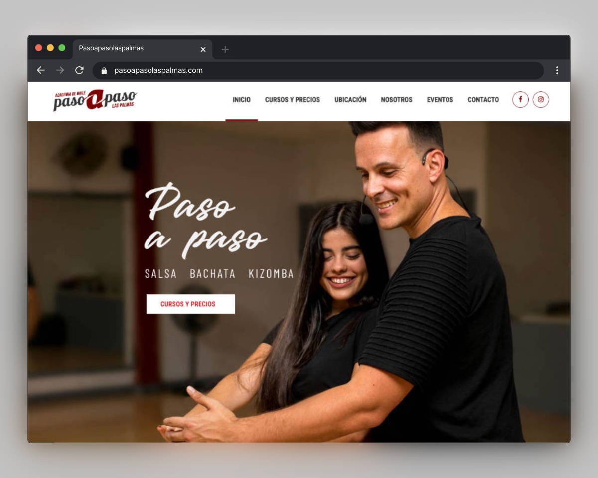 Ejemplo de Diseño Web a negocio en Las Palmas 